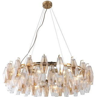 Introducere candelabru de sticlă pentru vilă contemporană
