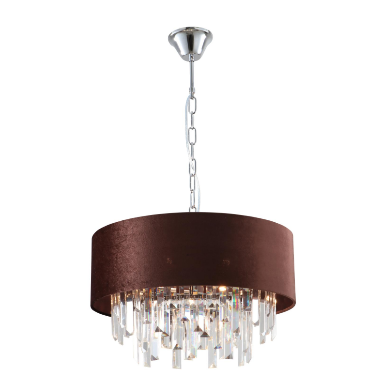 7 lumini K9 Crystal Catvet Drum Nuanțe Candelabru