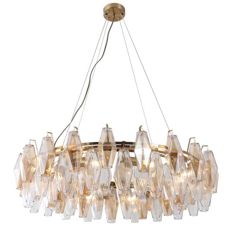 Candelabru de sticlă contemporan pentru vilă