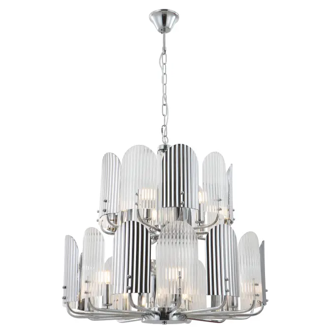 Candelabru de lux cu două straturi cu 12 lumini