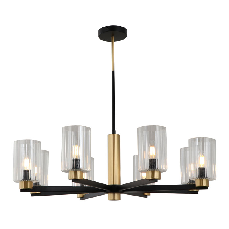 Candelabru minimalist din metal negru