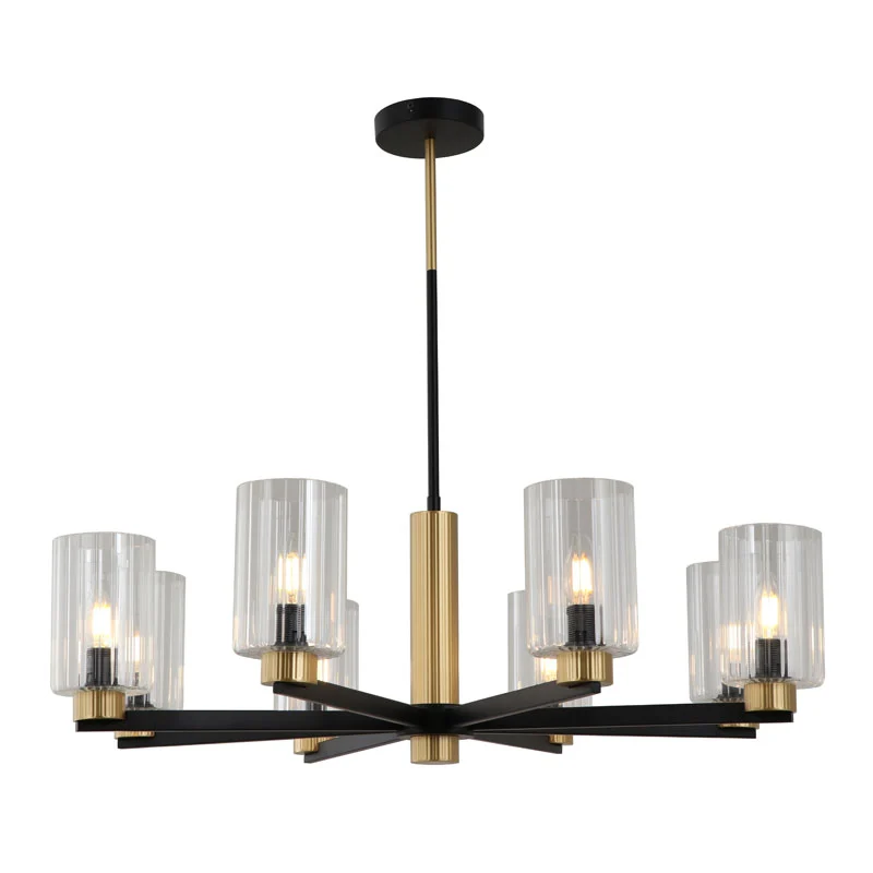 Candelabru minimalist din metal negru
