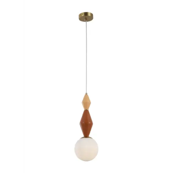 Lampă suspendată modernă din ceramică și sticlă E14