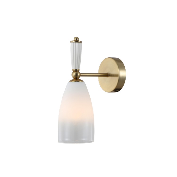 Lampă de perete ceramică din alamă cu gradient alb